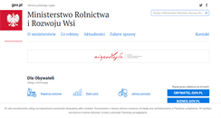 Desktop Screenshot of minrol.gov.pl