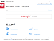 Tablet Screenshot of minrol.gov.pl