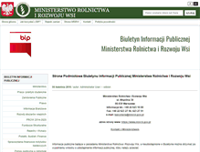 Tablet Screenshot of bip.minrol.gov.pl
